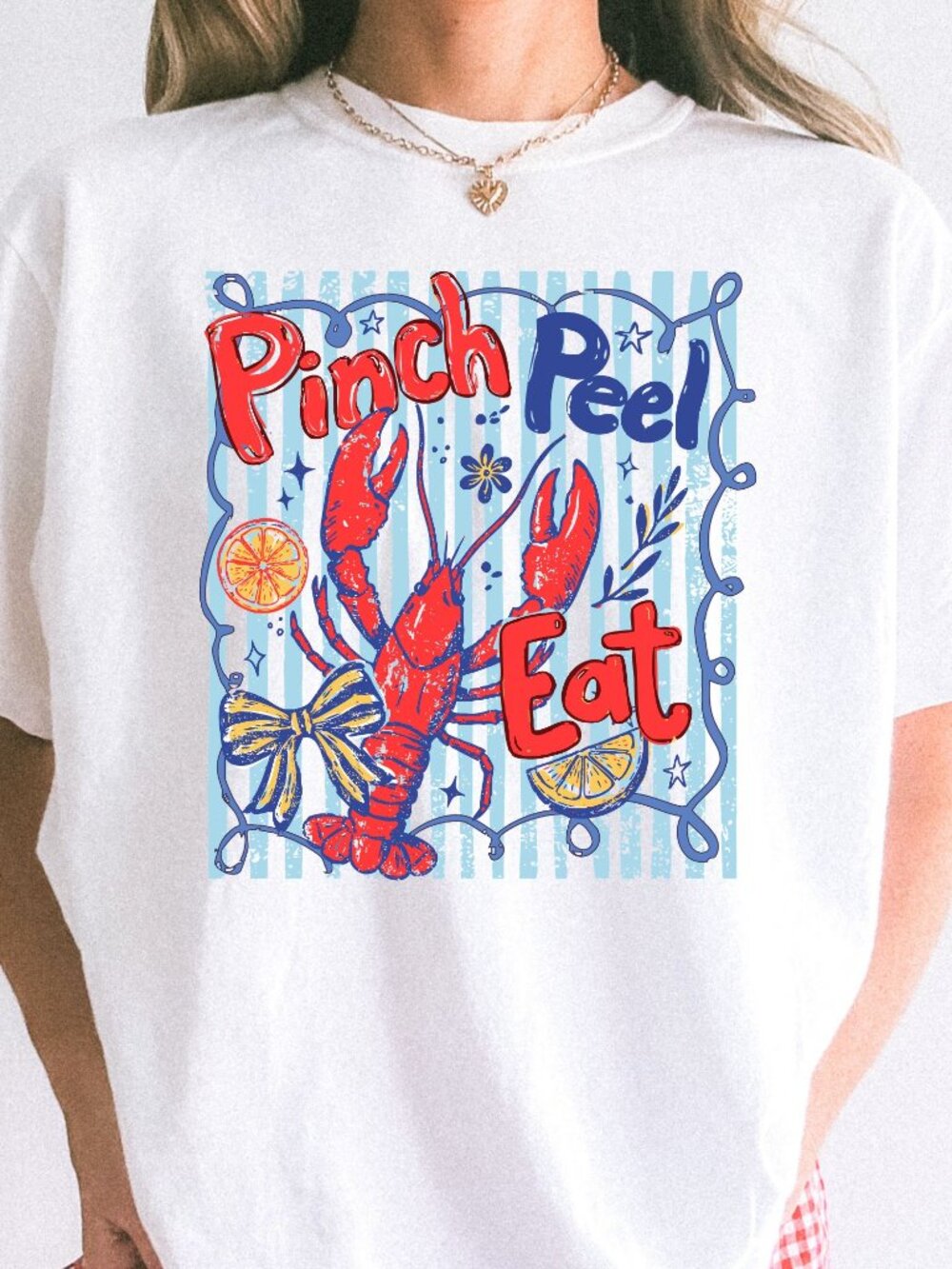 Pinch Peel Eat Comfort Colors® T-Shirt, Crawfish Boil Tee, Seafood Lover Shirt